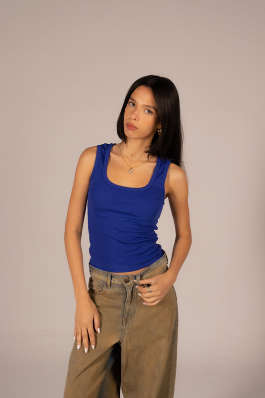 Ivy royal blue tank top